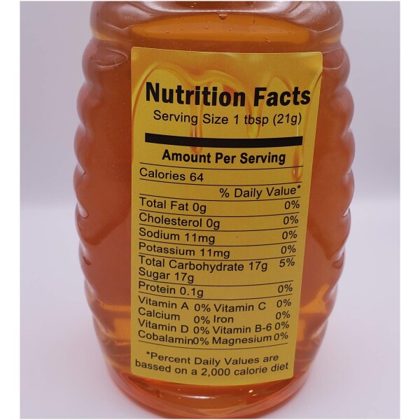 16 Oz (453 g) Squeeze Bottle - Pure Raw Honey - Image 5