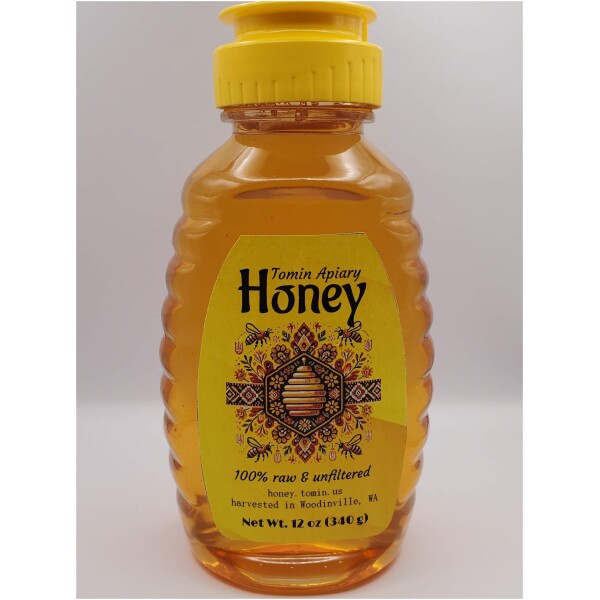 12 Oz (340 g) Squeeze Bottle - Pure Raw Honey - Image 5