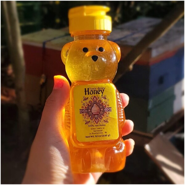 12 Oz (340 g) Big Bear - Pure Raw Honey - Image 4