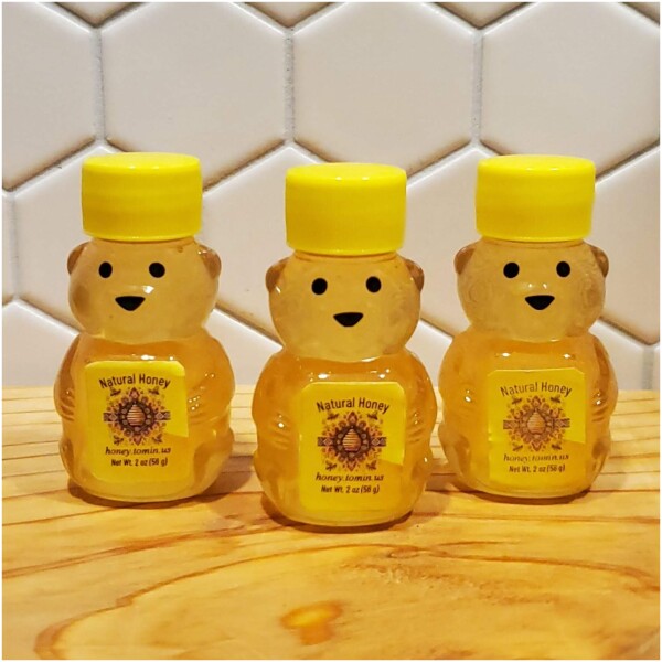 2 oz Mini Bear - Pure Raw Honey (pack of 1, 3, 5 or 10) - Image 11