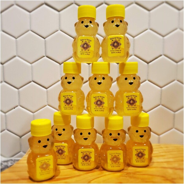 2 oz Mini Bear - Pure Raw Honey (pack of 1, 3, 5 or 10) - Image 12