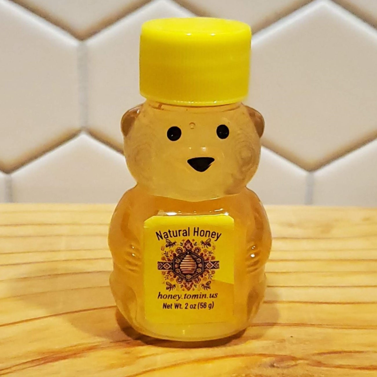 2 oz Mini Bear - Pure Raw Honey (pack of 1, 3, 5 or 10)