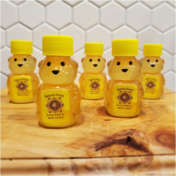 2 oz Mini Bear - Pure Raw Honey (pack of 1, 3, 5 or 10) - Image 10