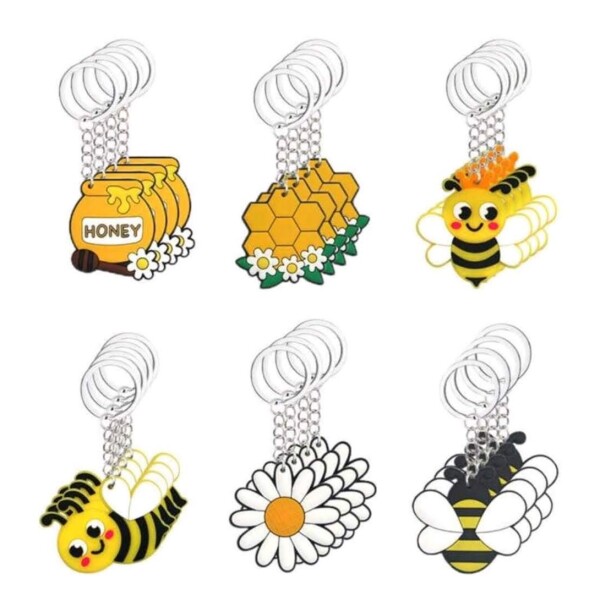 Bee-Shaped Key Charm – Cute and Stylish Accessory for Bee Lovers - Image 4