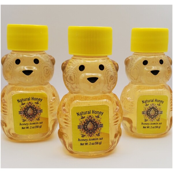 2 oz Mini Bear - Pure Raw Honey (pack of 1, 3, 5 or 10) - Image 9