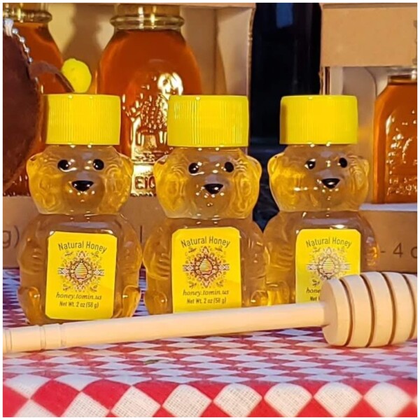 2 oz Mini Bear - Pure Raw Honey (pack of 1, 3, 5 or 10) - Image 8