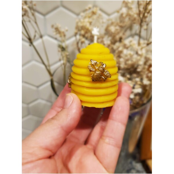Natural Wax Candle, Small - Image 2