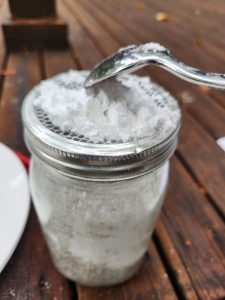 Quick Mite Control Today – 1 Simple Step to Keep Our Hives Strong 2 Adding Sugar Powder for mite control